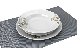 Komplet talerzy dla 6 osób Pułaski Stock G763/S026