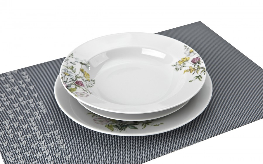 Komplet talerzy dla 6 osób Pułaski Stock G763/S026