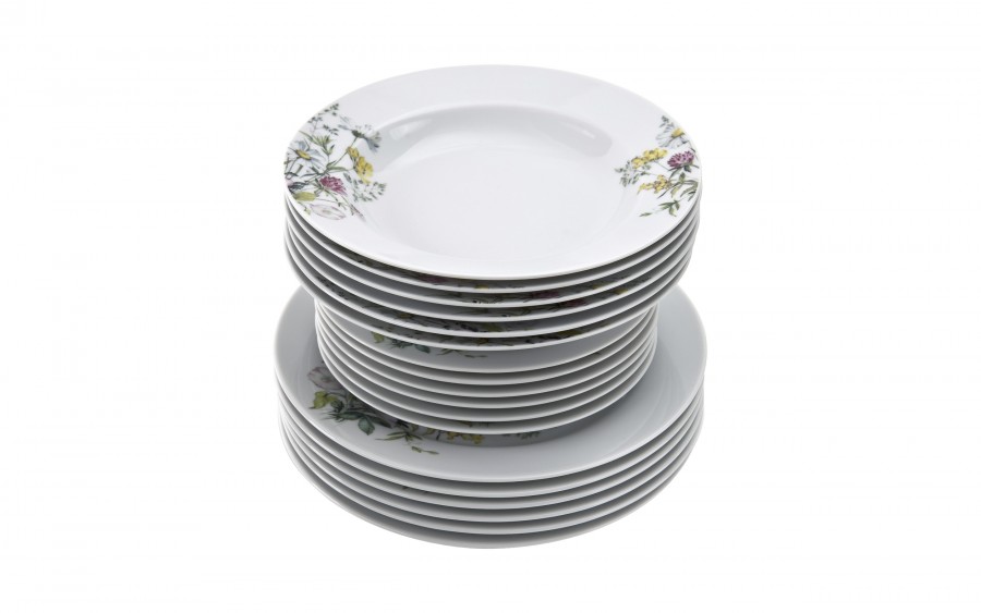 Komplet talerzy dla 6 osób Pułaski Stock G763/S026