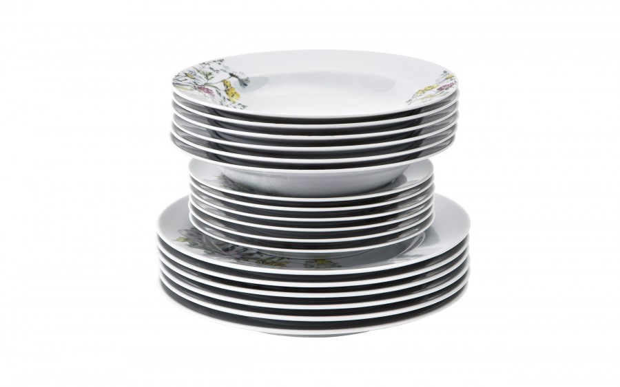 Komplet talerzy dla 6 osób Pułaski Stock G763/S026