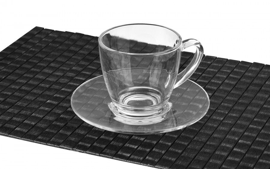 Filiżanka szklana 320 ml + spodek Luna