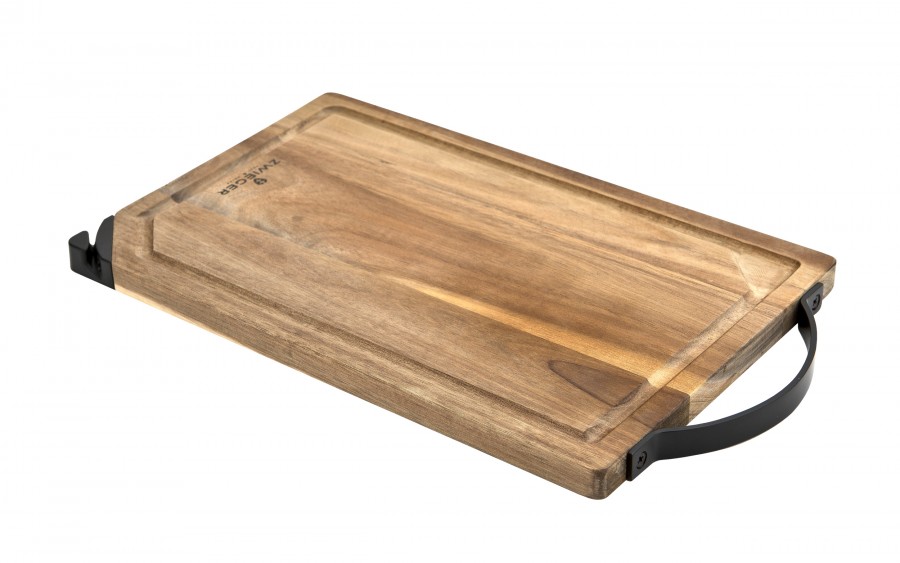 Deska akacjowa z nożem i ostrzałką Optima Zwieger