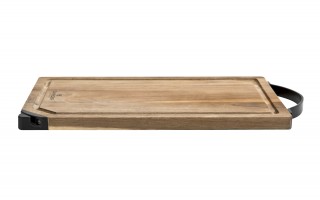 Deska akacjowa z nożem i ostrzałką Optima Zwieger