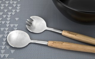 Miska ceramiczna z łyżkami w zestawie