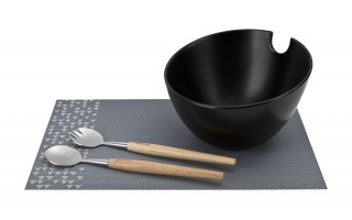 Miska ceramiczna z łyżkami w zestawie