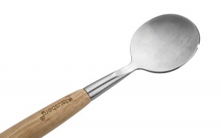 Miska ceramiczna z łyżkami w zestawie biała