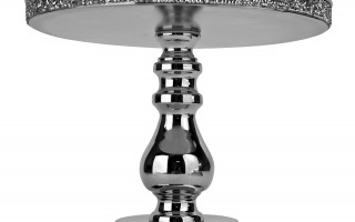 Patera dekoracyjna 21x26 cm srebrna 142300