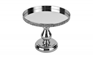 Patera dekoracyjna 21x26 cm srebrna 142300