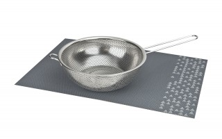 Durszlak/cedzak nierdzewny z rączką 22 cm Tadar