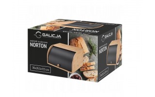 Chlebak pojemnik na pieczywo NORTON czarny