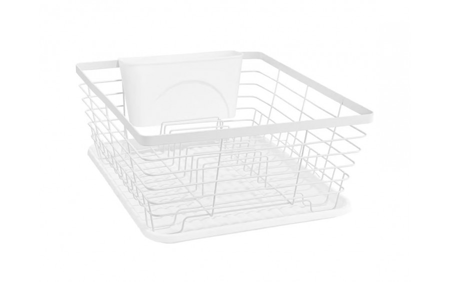 Suszarka do naczyń 36x30x14,5 cm Decor biała AMBITION