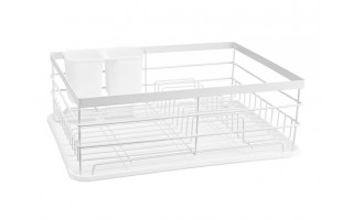 Suszarka do naczyń 43x32x14cm Decor biała AMBITION