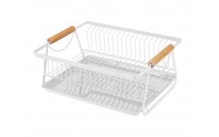 Suszarka ociekacz do naczyń 35x28x14,5cm kremowy ADELLE