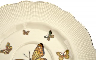 Filiżanka porcelanowa 260 ml + spodek Motylki