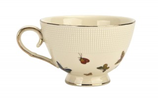 Filiżanka porcelanowa 260 ml + spodek Motylki