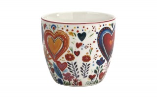 Kubek porcelanowy 460 ml Kolorowe Serca 2