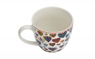 Kubek porcelanowy 460 ml Kolorowe Serca 3
