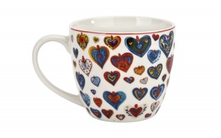 Kubek porcelanowy 460 ml Kolorowe Serca 3