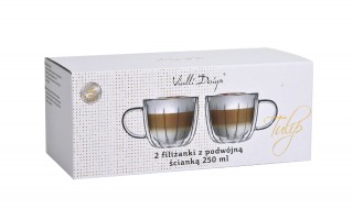 Komplet 2 filiżanek termicznych 250 ml Tulip z podwójną ścianką