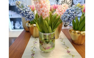 Wazon szklany na stopce