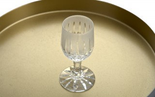 Kieliszek kryształowy do wódki 25 ml Zawiercie 890-1584 szroniony