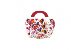 Kubek porcelanowy 460 ml Kolorowe Serca 1