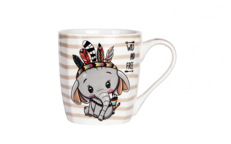 Kubek porcelanowy 300 ml Indiana Słonik
