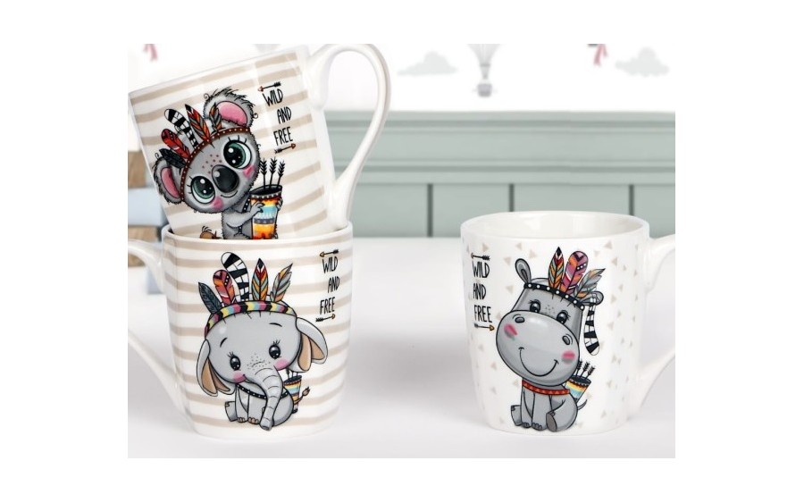 Kubek porcelanowy 300 ml Indiana Hipopotam
