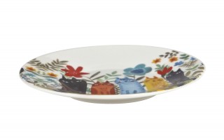 Filiżanka porcelanowa 230 ml + spodek Koty Ogrodowe