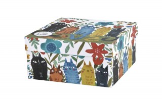 Filiżanka porcelanowa 230 ml + spodek Koty Ogrodowe