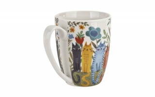Kubek porcelanowy 350 ml Koty Ogrodowe