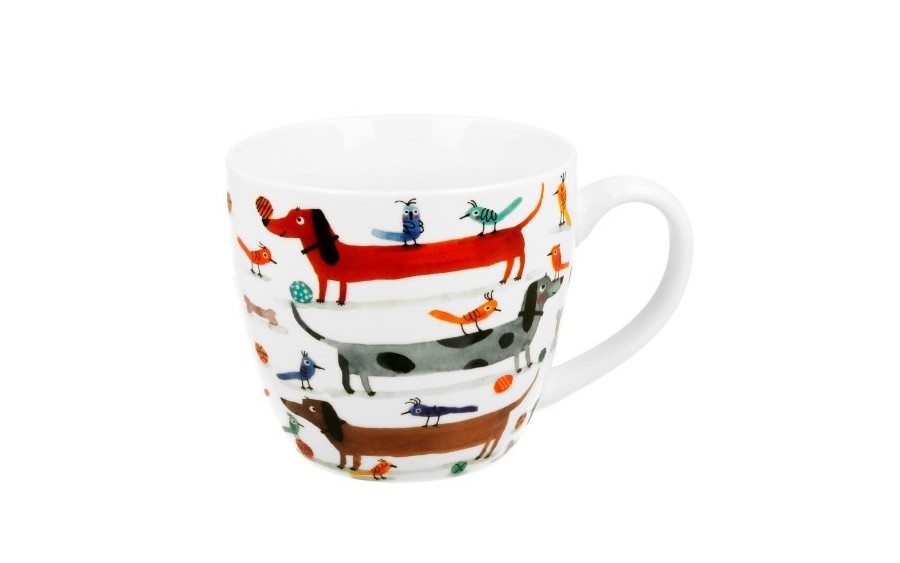 Kubek porcelanowy 460 ml Długie Psy