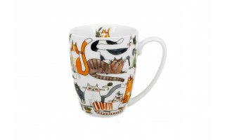 Kubek porcelanowy 350 ml Leniwe Koty