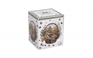 Kubek porcelanowy 360 ml z zaparzaczem Kwiaty Polne