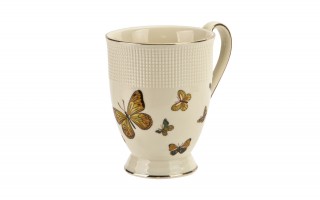 Kubek porcelanowy 400 ml Motylki