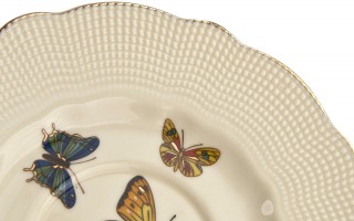 Komplet 2 filiżanek do espresso 125 ml + spodki Motylki