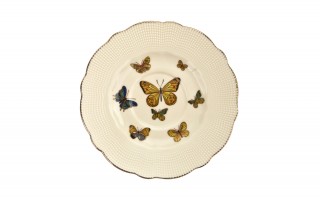 Komplet 2 filiżanek 125 ml + spodki Motylki