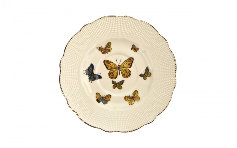 Komplet 2 filiżanek 125 ml + spodki Motylki