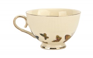 Komplet 2 filiżanek do espresso 125 ml + spodki Motylki