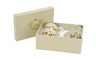 Komplet 2 filiżanek 125 ml + spodki Motylki