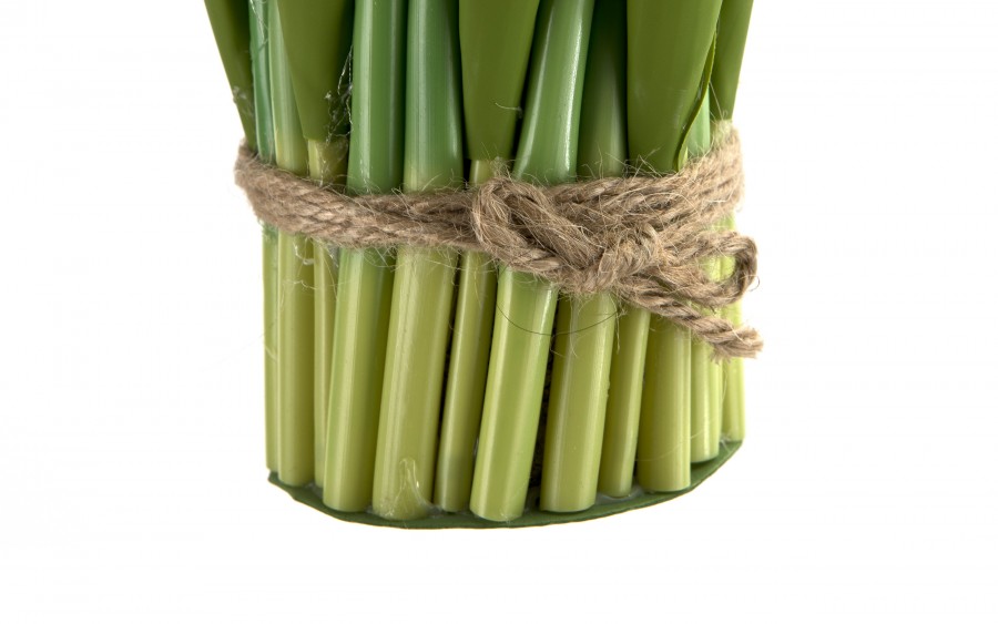 Bukiet 12 sztucznych tulipanów 38 cm różowo-białe