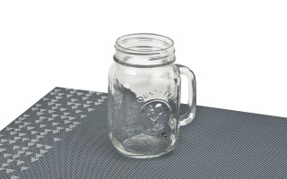 Kubek szklany słoik 488 ml APS 70812