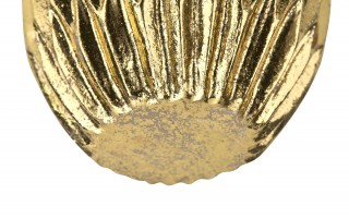 Ozdoba jajko złote karbowane 11,5 cm