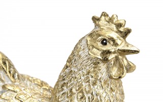 Figurka Kura złota H16,5 cm