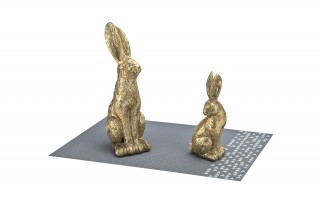 Figurka Królik złoty 30 cm