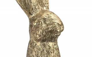Figurka Królik złoty 30 cm