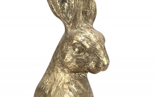 Figurka Królik złoty 20 cm