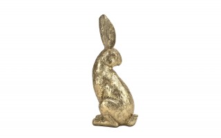 Figurka Królik złoty 20 cm