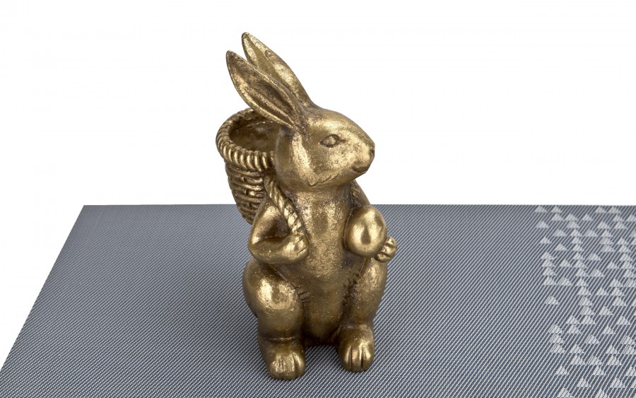 Figurka Królik z koszyczkiem na plecach