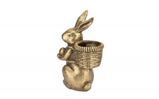 Figurka Królik z koszyczkiem na plecach